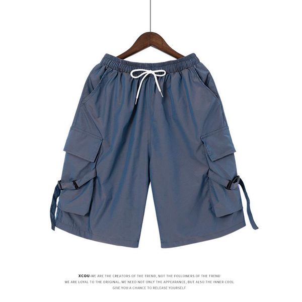 streetwear summer men's shorts casual side-pocket cargo shorts men 2020 new knee length men hip hop reflective short pants, White;black
streetwear summer men's shorts casual side-pocket cargo shorts men 2020 new knee length men hip hop reflective short pants, White;black