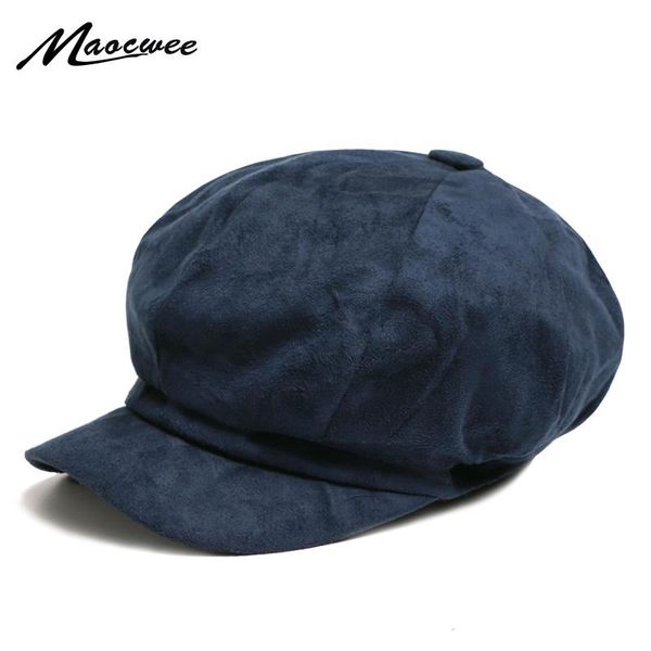 berets autumn and winter ladies wild octagonal cap men retro painter artist beret plush solid color casual hat, Blue;gray
berets autumn and winter ladies wild octagonal cap men retro painter artist beret plush solid color casual hat, Blue;gray