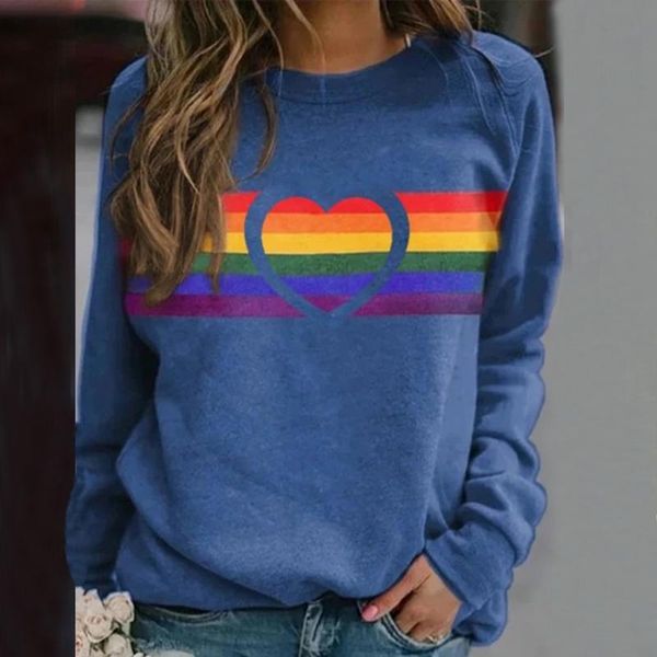 women casual long sleeve pullover sweatshirt loose oversized women pullover hoodies heart rainbow print hoodies, Black
women casual long sleeve pullover sweatshirt loose oversized women pullover hoodies heart rainbow print hoodies, Black