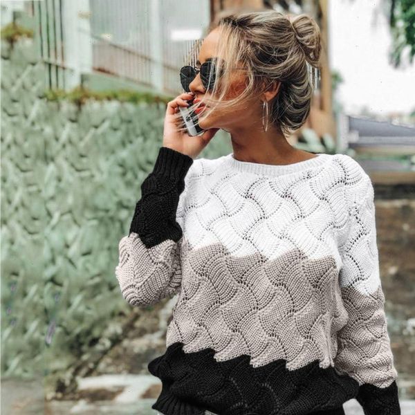 womens sweaters ladies fashion autumn winter casual knitwear slim fit long sleeve stripe o neck knitted sweater a40, White;black
womens sweaters ladies fashion autumn winter casual knitwear slim fit long sleeve stripe o neck knitted sweater a40, White;black