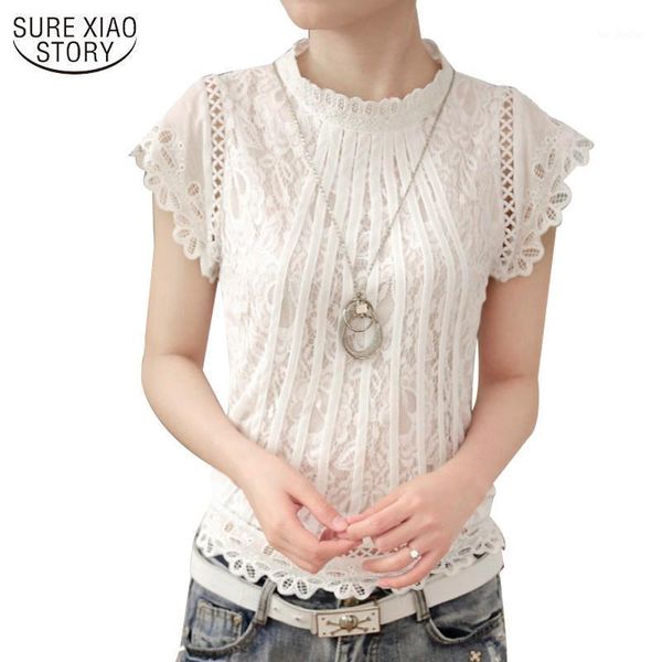 women's blouses & shirts 2021 ladies white lace blouse short sleeve stand collar women elepatchwork crochet shirt plus size blusa 01c
women's blouses & shirts 2021 ladies white lace blouse short sleeve stand collar women elepatchwork crochet shirt plus size blusa 01c