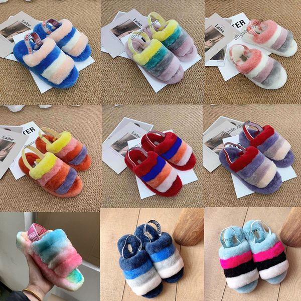 women's kids girls fur slipper slide furry slippers boots flip flops pantoufle hausschuhe summer indoor fur sandals, Black
women's kids girls fur slipper slide furry slippers boots flip flops pantoufle hausschuhe summer indoor fur sandals, Black