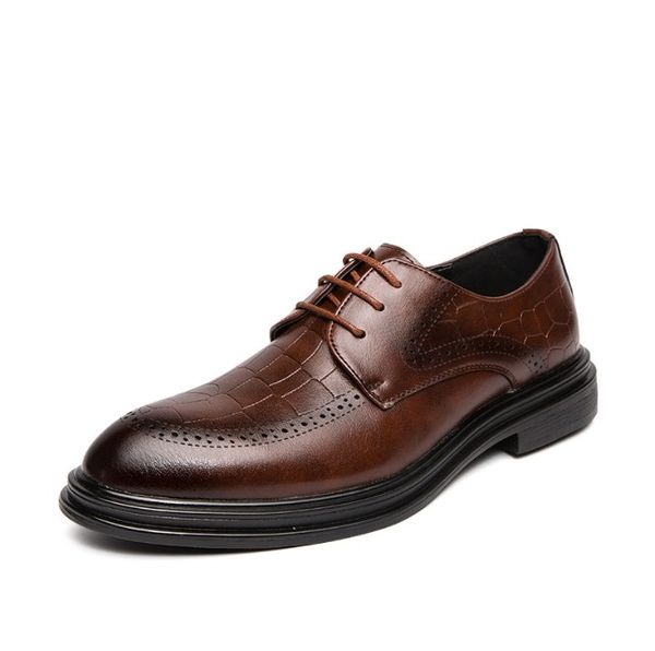 2021 fashion men's dress shoes brogue oxfords ventilation pointed toe slip on casual leather wedding party casual shoes, Black
2021 fashion men's dress shoes brogue oxfords ventilation pointed toe slip on casual leather wedding party casual shoes, Black