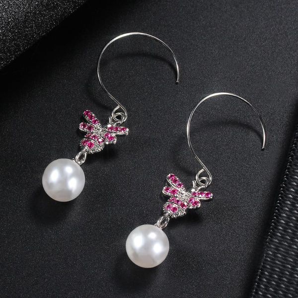 stud women earrings couple wedding silver plated bee pearl cubic zirconia gift for girl stylish simplicity jewelry, Golden;silver
stud women earrings couple wedding silver plated bee pearl cubic zirconia gift for girl stylish simplicity jewelry, Golden;silver