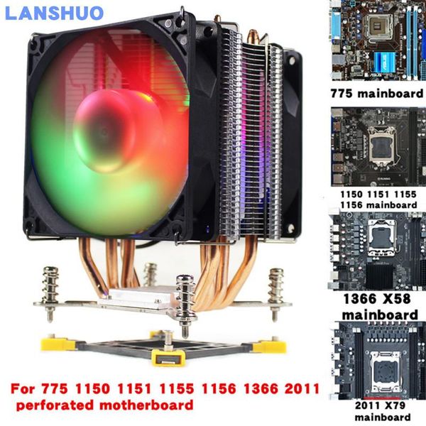 3/4pin rgb led cpu cooler 4-heatpipe 12v 9cm 2fan cooling heatsink radiator for lga 775 1150 1151 1155 1156 x58 1366 x79 2011
3/4pin rgb led cpu cooler 4-heatpipe 12v 9cm 2fan cooling heatsink radiator for lga 775 1150 1151 1155 1156 x58 1366 x79 2011