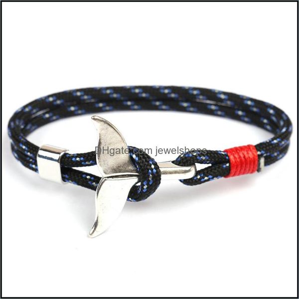 link chain bracelets jewelry classic design handmade woven paracord sier whale tail link bracelet for sale drop delivery 2021 vpeoj, Black
link chain bracelets jewelry classic design handmade woven paracord sier whale tail link bracelet for sale drop delivery 2021 vpeoj, Black
