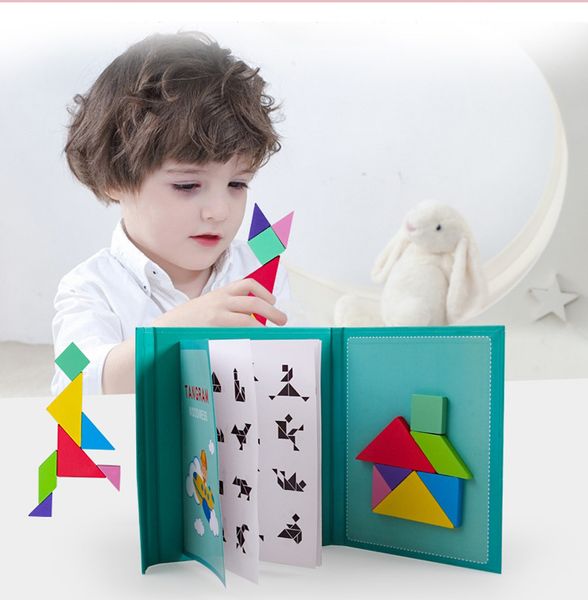 magnetic tangram puzzle book portable preschool baby kids toys intelligence jigsaw puzzle wooden educational toys for children
magnetic tangram puzzle book portable preschool baby kids toys intelligence jigsaw puzzle wooden educational toys for children