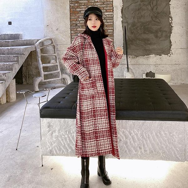 mori over knee plaid wool coat for women's fall / winter 2020 new korean loose and thick chic small coat, Black
mori over knee plaid wool coat for women's fall / winter 2020 new korean loose and thick chic small coat, Black