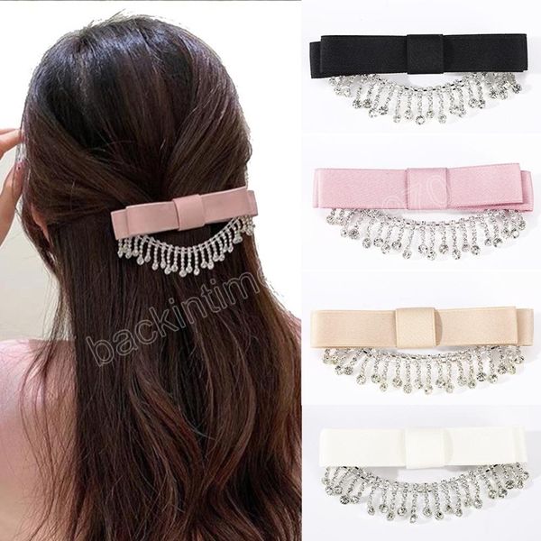 rhinestone bow hair clips ladies fashion hairpins hairgrip for women ponytail spring clip barrettes headwear accessories, Slivery;white
rhinestone bow hair clips ladies fashion hairpins hairgrip for women ponytail spring clip barrettes headwear accessories, Slivery;white