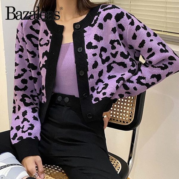 bazaleas streetwear purple leopard knitted cardigan fashion knit outwear and camis sweater vintage women pull femme, White
bazaleas streetwear purple leopard knitted cardigan fashion knit outwear and camis sweater vintage women pull femme, White