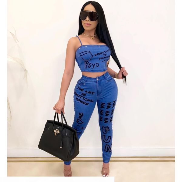 fashion women jeans sets 2020 two pieces spaghetti cropped and pencil pants streetwear club party outfits new arrivals, Gray
fashion women jeans sets 2020 two pieces spaghetti cropped and pencil pants streetwear club party outfits new arrivals, Gray