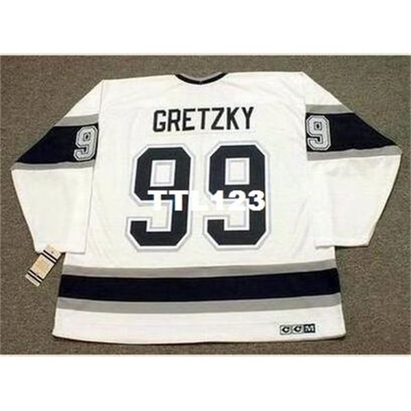 men #99 wayne gretzky los angeles kings 1993 ccm vintage home hockey jersey or custom any name or number retro jersey, Black
men #99 wayne gretzky los angeles kings 1993 ccm vintage home hockey jersey or custom any name or number retro jersey, Black