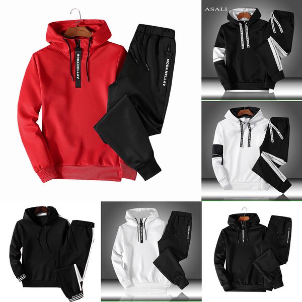 sets tracksuit men autumn winter hooded sweatshirt drawstring outfit sportswear 2020 male suit pullover two piece set casual q1211, Black;white
sets tracksuit men autumn winter hooded sweatshirt drawstring outfit sportswear 2020 male suit pullover two piece set casual q1211, Black;white