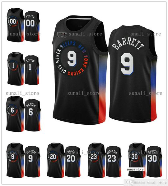 2020-21 new city black obi 1 in elfrid 6 payton rj 9 barrett julius 30 randle mitchell 23 robinson alec 20 burks jesrey edition, Black;red
2020-21 new city black obi 1 in elfrid 6 payton rj 9 barrett julius 30 randle mitchell 23 robinson alec 20 burks jesrey edition, Black;red