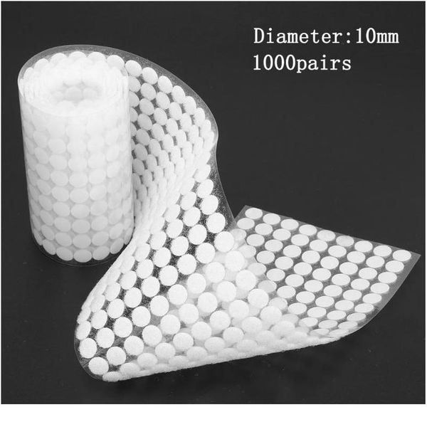 1000 pair self adhesive dots adhesivo hook and loop fastener tape double-sided white dots stickers strong glue n bbyozs, Black
1000 pair self adhesive dots adhesivo hook and loop fastener tape double-sided white dots stickers strong glue n bbyozs, Black