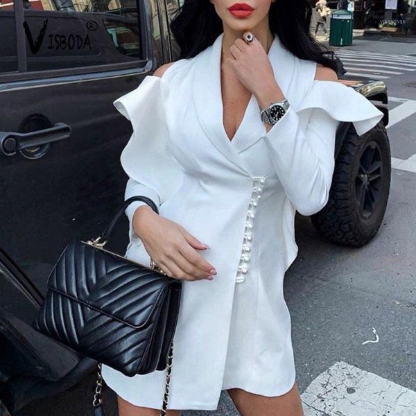 women pearls button blazer outerwear autumn white ruffles off shoulder long blazer fashion ladies office coat plus size female1, White;black
women pearls button blazer outerwear autumn white ruffles off shoulder long blazer fashion ladies office coat plus size female1, White;black