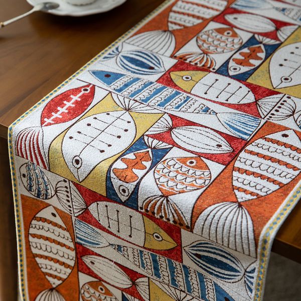 table runner christmas new year year fish chenille tassel home tablecloth polyester tablecloth custom fresh table runner
table runner christmas new year year fish chenille tassel home tablecloth polyester tablecloth custom fresh table runner