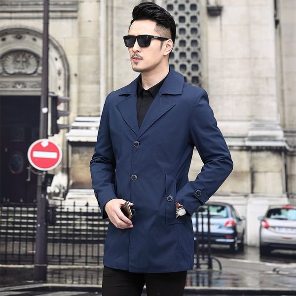 2020 spring and autumn new wear middle aged mid long slim british windbreaker men's casual coat 8602, Tan;black
2020 spring and autumn new wear middle aged mid long slim british windbreaker men's casual coat 8602, Tan;black
