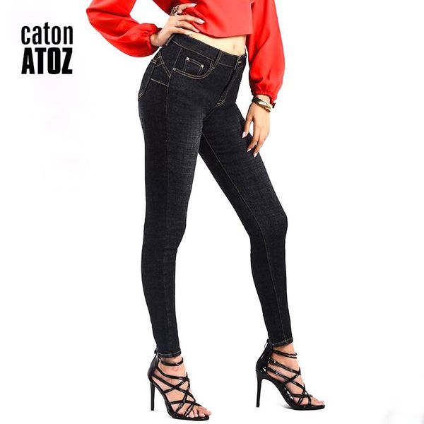 catonatoz 2203 women`s denim cotton thickening slim high waist jeans for women black skinny pants jeans stretchy denim, Blue
catonatoz 2203 women`s denim cotton thickening slim high waist jeans for women black skinny pants jeans stretchy denim, Blue