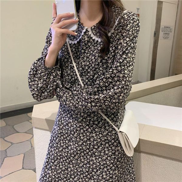 vintage floral print dress long sleeve women midi dress sweet peter pan collar slim ladies dresses beach sundress ropa mujer, Black;gray
vintage floral print dress long sleeve women midi dress sweet peter pan collar slim ladies dresses beach sundress ropa mujer, Black;gray