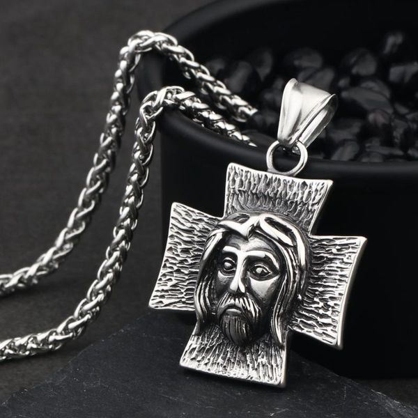 statement jesus cross pendant necklace for men women stainless steel link chain jewelry layered collier quality lover gift mn124, Silver
statement jesus cross pendant necklace for men women stainless steel link chain jewelry layered collier quality lover gift mn124, Silver