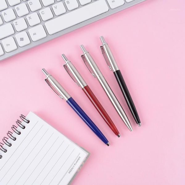 1pc metal ballpoint pen press style for school office stationery gift writing point 0.7mm ink color black blue business pen1, Blue;orange
1pc metal ballpoint pen press style for school office stationery gift writing point 0.7mm ink color black blue business pen1, Blue;orange