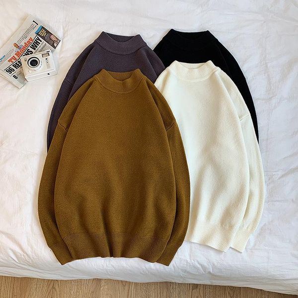 men's sweaters pullover autumn winter korean loose youth hong kong style casual round neck long-sleeved 2021 sweater, White;black
men's sweaters pullover autumn winter korean loose youth hong kong style casual round neck long-sleeved 2021 sweater, White;black
