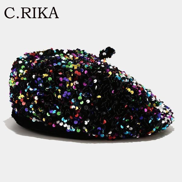 popular sequins painter hat female korean version trendy beret japanese autumn winter british retro octagonal hat design beret1, Blue;gray
popular sequins painter hat female korean version trendy beret japanese autumn winter british retro octagonal hat design beret1, Blue;gray
