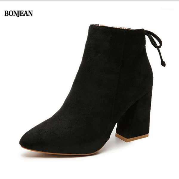 boots bonjean women shoes ankle pumps flock toe solid autumn spring 2021 high-heeled botas mujer dropship1, Black
boots bonjean women shoes ankle pumps flock toe solid autumn spring 2021 high-heeled botas mujer dropship1, Black