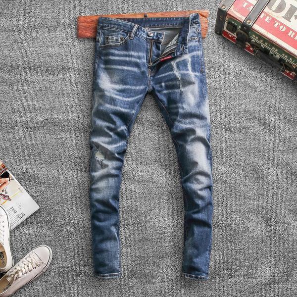 italian style fashion men jeans retro blue slim fit casual denim trousers streetwear vintage designer hip hop pants11
italian style fashion men jeans retro blue slim fit casual denim trousers streetwear vintage designer hip hop pants11