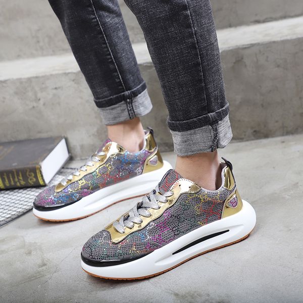 2021 autumn new muffin sole simple personality men's dad korean fashion casual shoes, Black
2021 autumn new muffin sole simple personality men's dad korean fashion casual shoes, Black