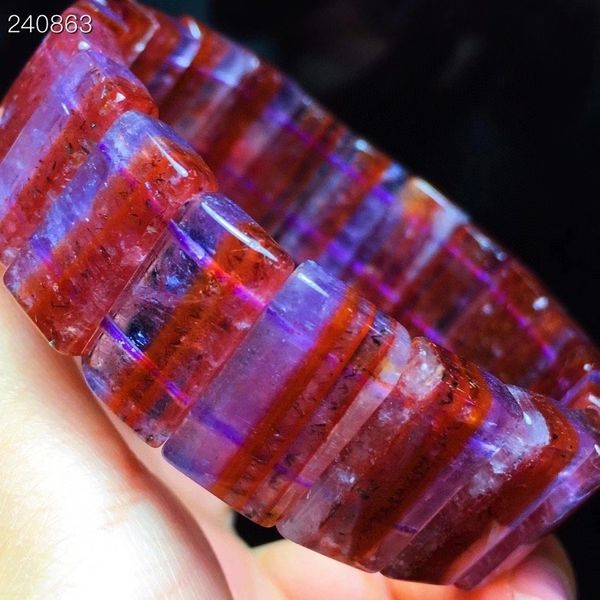 natural purple 100% cacoxenitis auralitis 23 male quartz bracelet 18.8x9.6x6mm female clear wristband accounts qclj, Black
natural purple 100% cacoxenitis auralitis 23 male quartz bracelet 18.8x9.6x6mm female clear wristband accounts qclj, Black