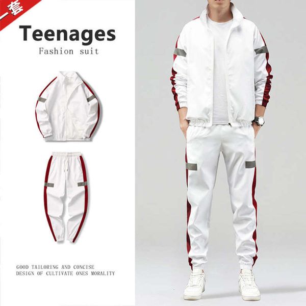 leisure sports suit stand collar 2020 korean fashion spring and autumn men's slim jacket, Gray
leisure sports suit stand collar 2020 korean fashion spring and autumn men's slim jacket, Gray