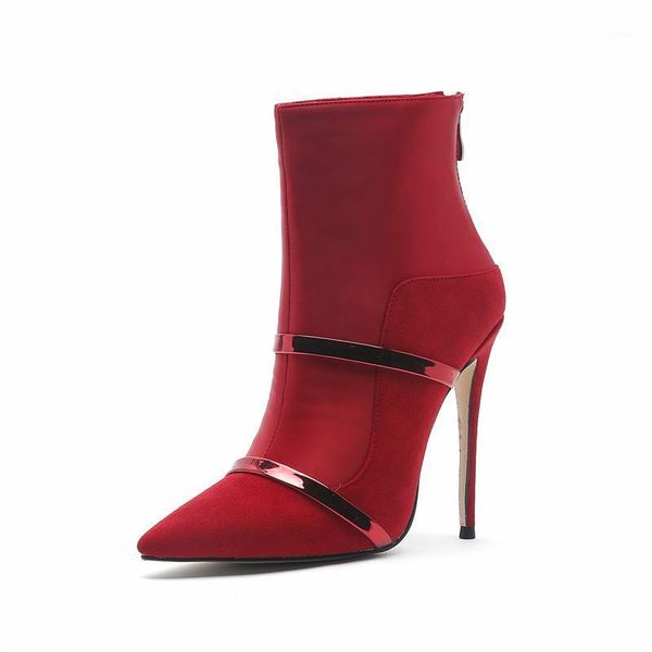 boots nubuck women ankle patchwork short circle metal decoration thin heel red shoes woman spring autumn style1, Black
boots nubuck women ankle patchwork short circle metal decoration thin heel red shoes woman spring autumn style1, Black