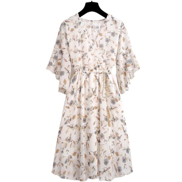 chiffon spring summer dress women elastic waist v-neck print dresses sweet ruffle sleeeve floral slim drawstring vestidos, Black;gray
chiffon spring summer dress women elastic waist v-neck print dresses sweet ruffle sleeeve floral slim drawstring vestidos, Black;gray