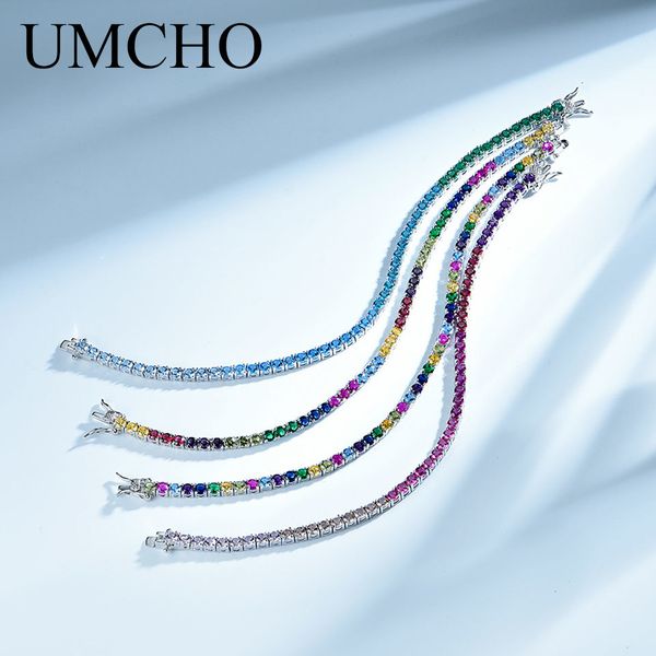 umcho rich color created nano rainbow gemstone bracelet for women 925 sterling silver jewelry romantic wedding fine jewelry q1201, Black
umcho rich color created nano rainbow gemstone bracelet for women 925 sterling silver jewelry romantic wedding fine jewelry q1201, Black