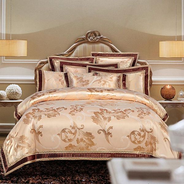bedding sets arrival king size satin jacquard duvet cover set luxury wedding bed sheet pillowcases38
bedding sets arrival king size satin jacquard duvet cover set luxury wedding bed sheet pillowcases38