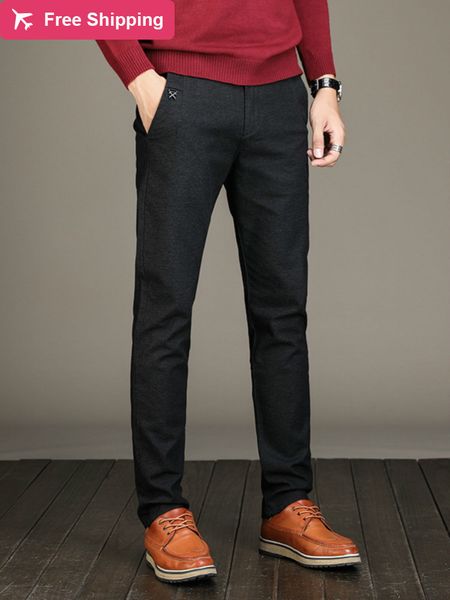new cotton straight spring and long male summer classic casual business pants full length mid, Black
new cotton straight spring and long male summer classic casual business pants full length mid, Black