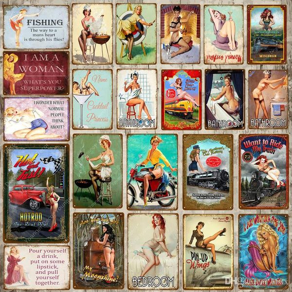 2021 retro poster pin up girl lady tin signs art wall decoration plaque pub cafe bar party club vintage metal pain plaques ing
2021 retro poster pin up girl lady tin signs art wall decoration plaque pub cafe bar party club vintage metal pain plaques ing