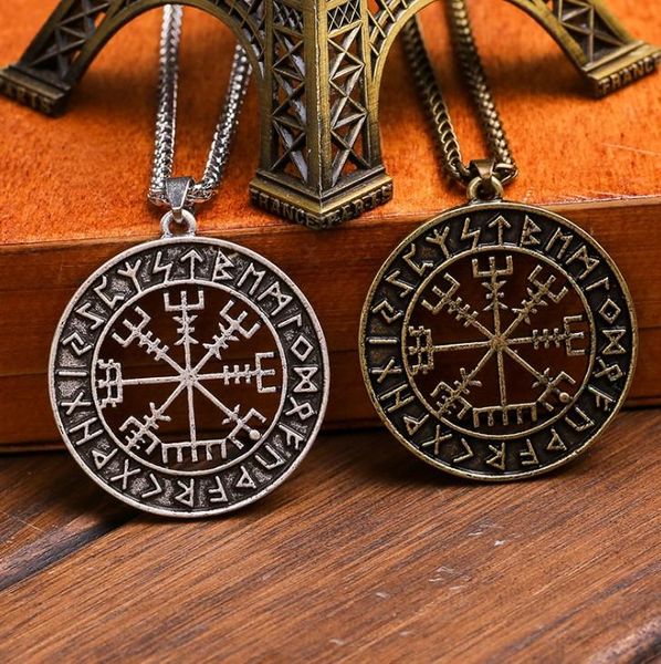 pendant necklaces vintage norse viking vegvisir rune round compass amulet necklace, Silver
pendant necklaces vintage norse viking vegvisir rune round compass amulet necklace, Silver