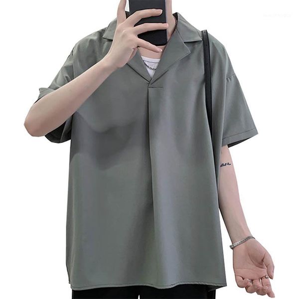 men's casual shirts 2021 summer pullover shirt men's fashion society men solid color business mens loose short sleeve -5xl1, White;black
men's casual shirts 2021 summer pullover shirt men's fashion society men solid color business mens loose short sleeve -5xl1, White;black