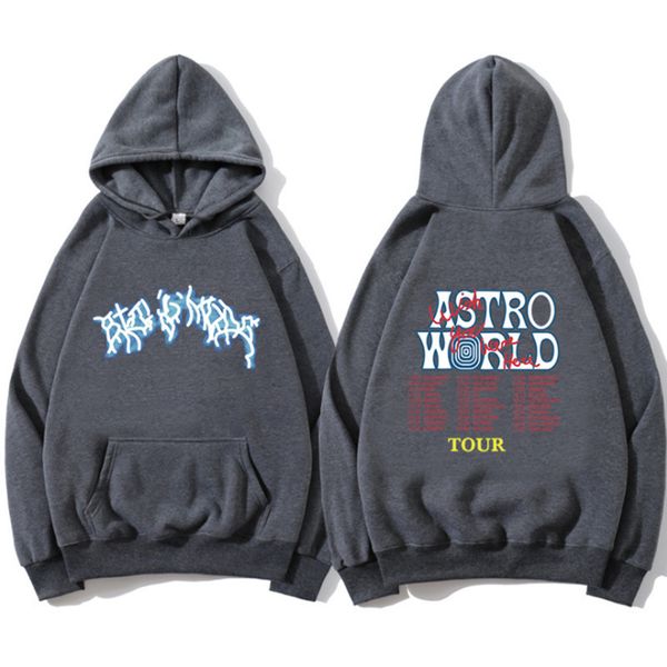 astroworld you we here homes trendy men's hoodie, Black