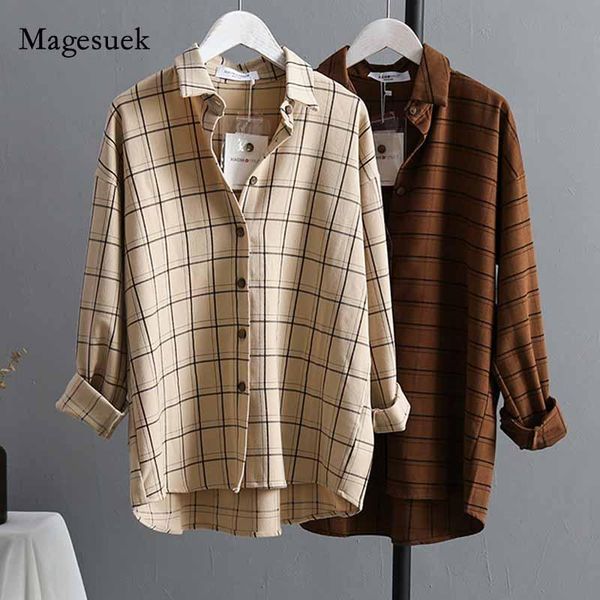 women's blouses & shirts autumn 2021 front short back long shirt vintage loose sleeve oversize women blouse turn-down collar casual 10, White
women's blouses & shirts autumn 2021 front short back long shirt vintage loose sleeve oversize women blouse turn-down collar casual 10, White