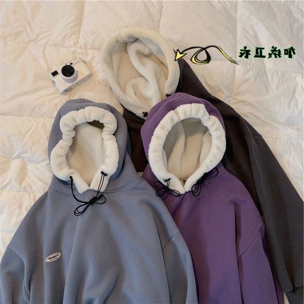 onew hooded hong kong style with fashionable autumn and winter plush, Black
onew hooded hong kong style with fashionable autumn and winter plush, Black