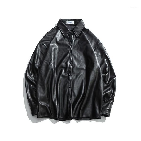 new ins autumn loose shirt male bf couple all match oversized pu leather jacket tide female shirt1, Black
new ins autumn loose shirt male bf couple all match oversized pu leather jacket tide female shirt1, Black