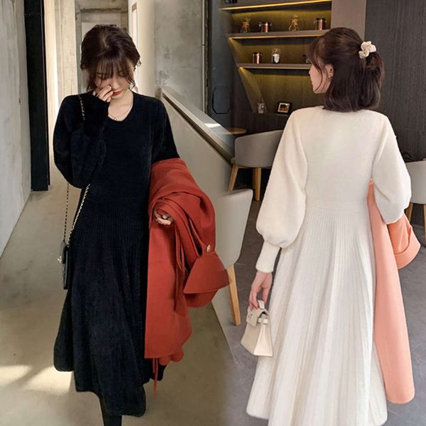 bottomed knitted sweater mid length versatile autumn materni drs and trendy mother personali winter, White
bottomed knitted sweater mid length versatile autumn materni drs and trendy mother personali winter, White