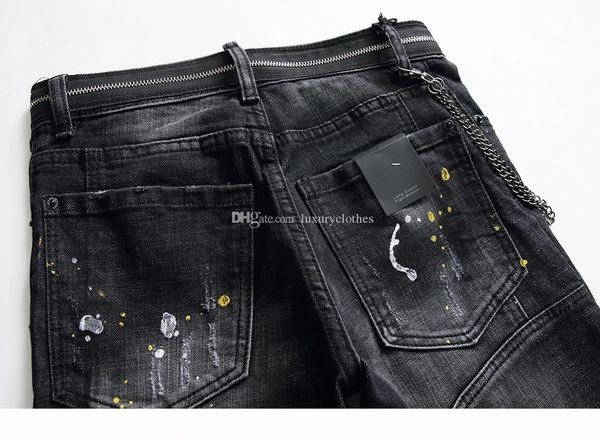 italy mens designer jeans denim slim man fashion skinny bodycon embroidery pants italian hole joggers trousers d2 de designer pour hommes, Blue
italy mens designer jeans denim slim man fashion skinny bodycon embroidery pants italian hole joggers trousers d2 de designer pour hommes, Blue
