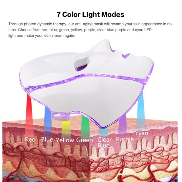 7 color led facial neck mask with ems microelectronics led pn mask wrinkle acne removal skin rejuvenation face beauty spa p
7 color led facial neck mask with ems microelectronics led pn mask wrinkle acne removal skin rejuvenation face beauty spa p