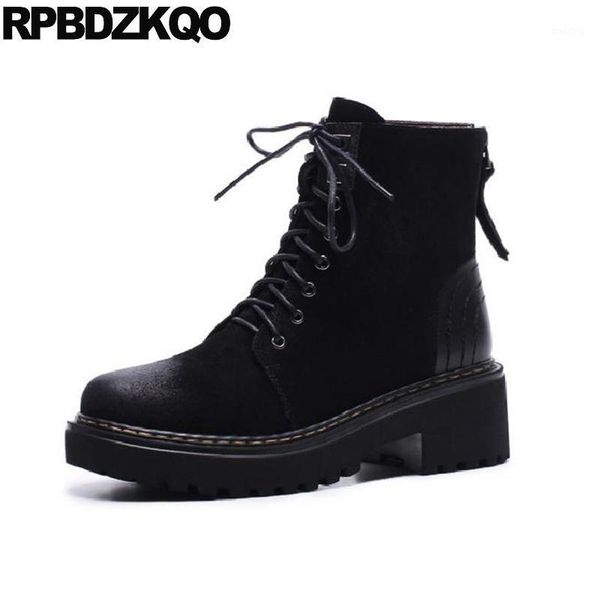 boots vintage combat 2021 shoes lace up black round toe suede ankle chunky fall brand women winter genuine leather fur1
boots vintage combat 2021 shoes lace up black round toe suede ankle chunky fall brand women winter genuine leather fur1