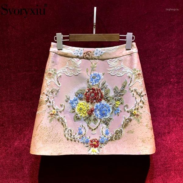svoryxiu 2021 fashion designer autumn pink flower print jacquard mini skirt women's crystal beaded a-line skirt1, Black
svoryxiu 2021 fashion designer autumn pink flower print jacquard mini skirt women's crystal beaded a-line skirt1, Black